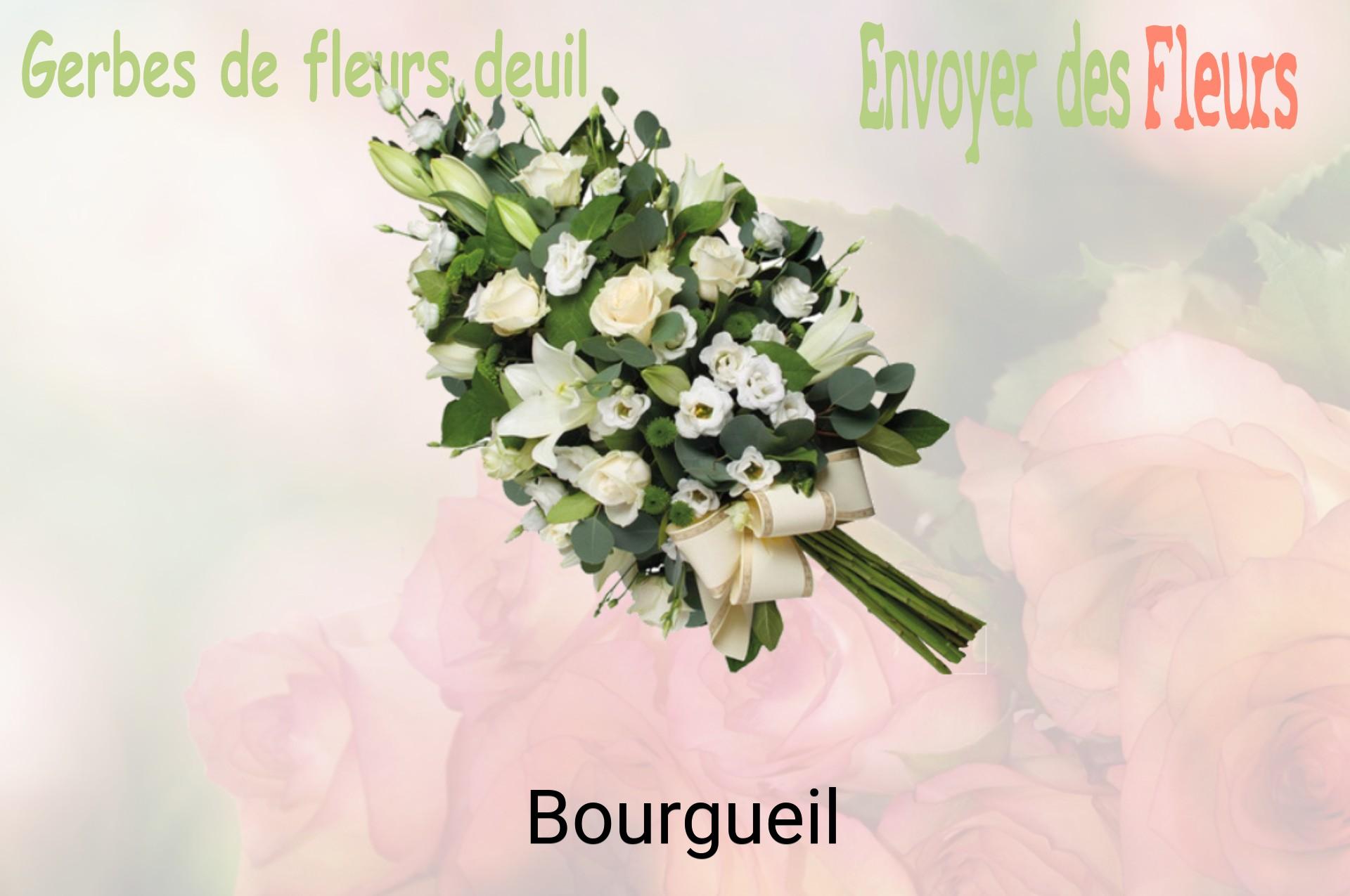 Gerbe de fleurs de deuil livrée à Bourgueil